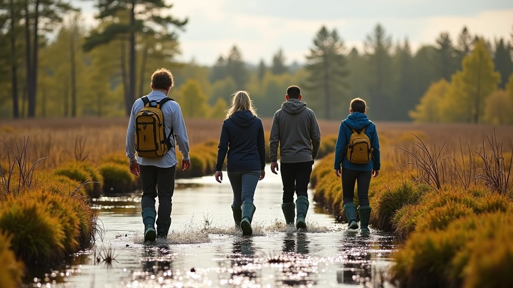 Small group bog walking